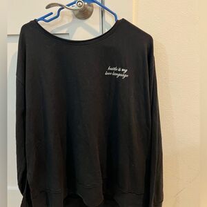 Rachel Hollis Ltd. “Hustle is my Love Language” Sweat Shirt- Size M